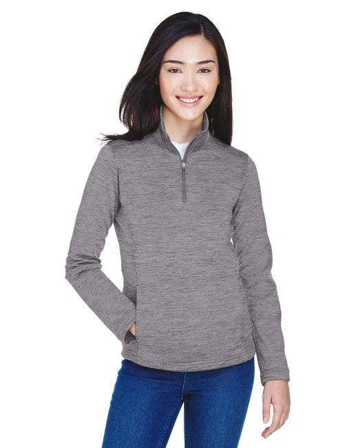 Devon & Jones Ladies' Newbury M lange Fleece Quarter-Zip DG798W Cozy Hoodies & Sweatshirts