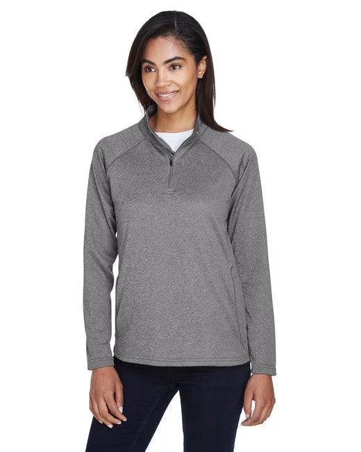 Devon & Jones Ladies' Stretch Tech-Shell  Compass Quarter-Zip DG440W Zip-up Hoodie for Women