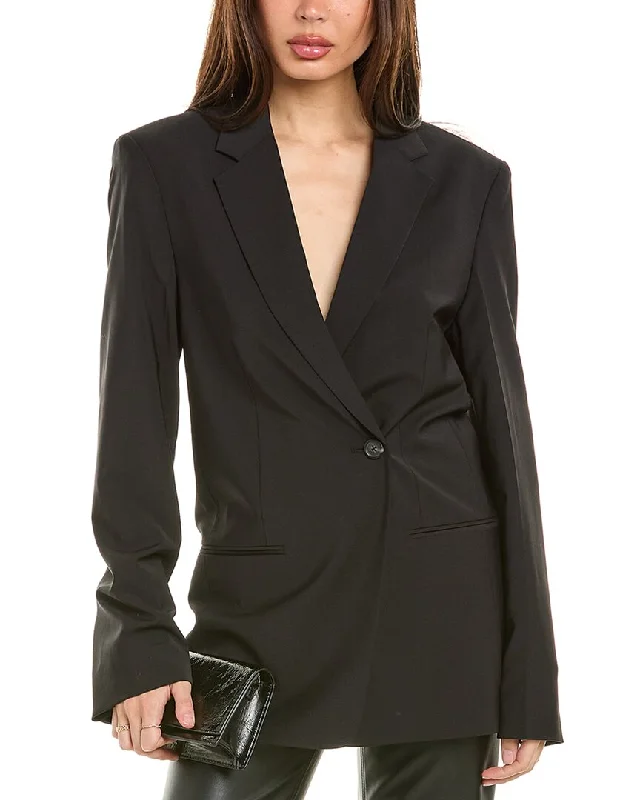 Helmut Lang Wool-Blend Blazer Office Blazer Style