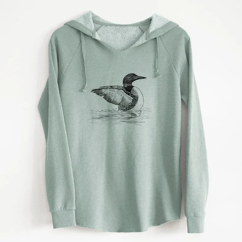 Common Loon - Gavia immer - Cali Wave Hooded Sweatshirt Cozy Zip Hoodie