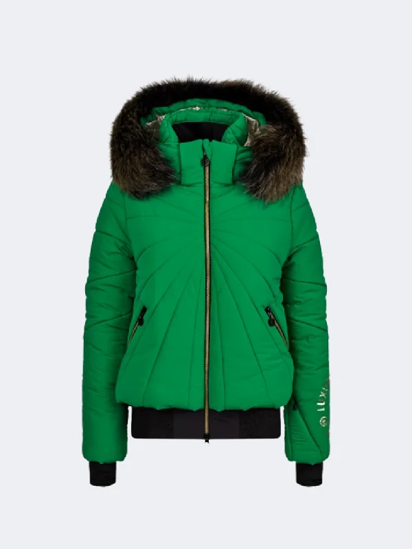 Sportalm Delicious Women Skiing Jacket Fern Green Women's fleece jackets