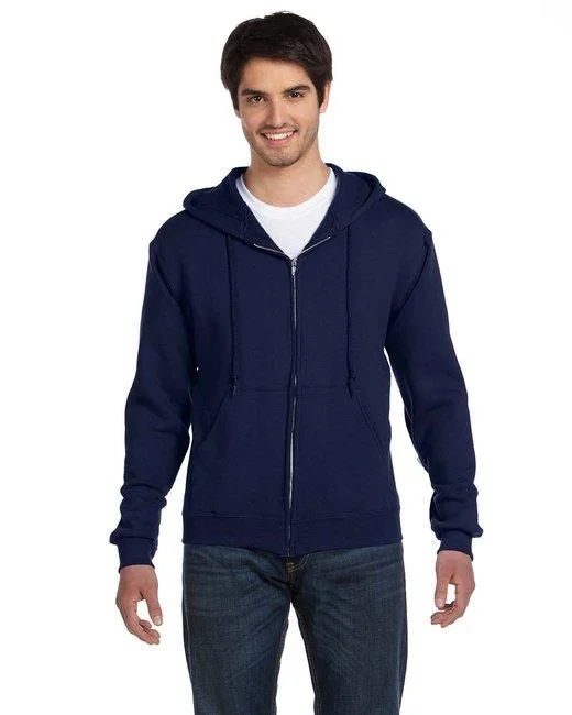 Fruit of the Loom Adult Supercotton  Full-Zip Hooded Sweatshirt 82230 Sporty Hoodie Sweatshirt