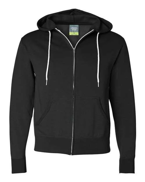 Independent Trading Co. Lightweight Full-Zip Hooded Sweatshirt AFX90UNZ Chic Hoodie Sweatshirt