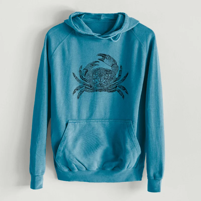 Dungeness Crab  - Mid-Weight Unisex Vintage 100% Cotton Hoodie Oversized Hoodies for Women