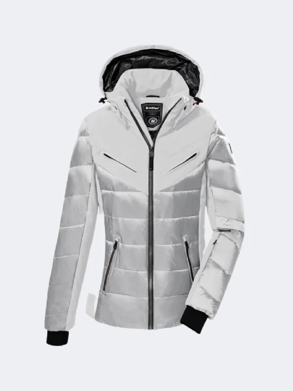 Killtec Ksw 76 Women Skiing Jacket Light Grey Women's elegant jackets