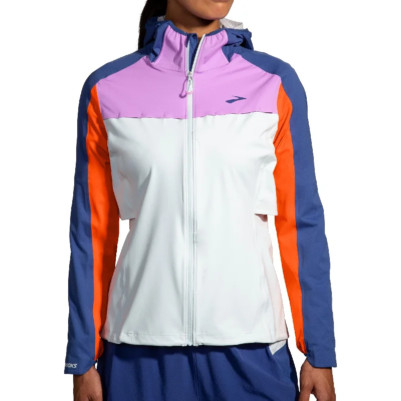 Brooks High Point Waterproof Womens Running Jacket - White Women's premium jackets