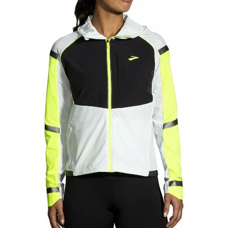 Brooks Carbonite Womens Running Jacket - Grey Women's vintage jackets