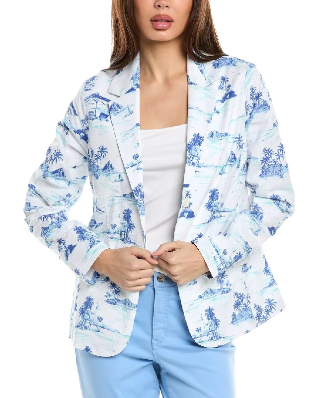 Tommy Bahama Nova Wave Beach Days Blazer Chic Office Blazer