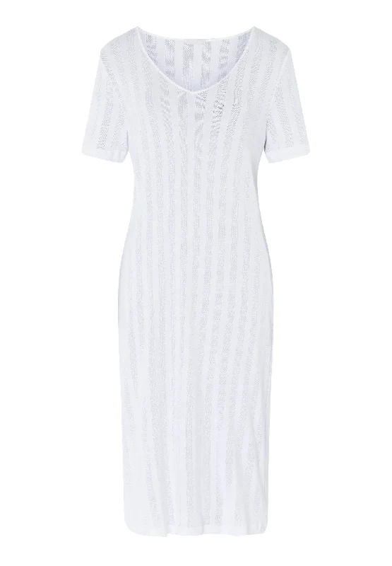 Simone Short Sleeve Nightgown | White 74907-101 Lightweight pajama sets