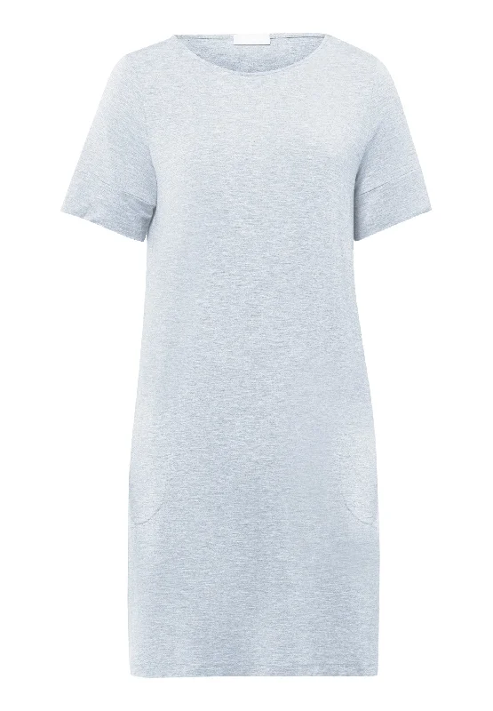 Natural Elegance Short Sleeve Nightdress 90cm | Whispering Blue 74949-2503 Best pajama sets for cold weather