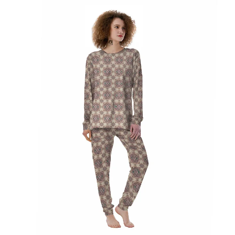 Sea Turtles Ethnic Print Women's Pajamas Two-piece pajama sets