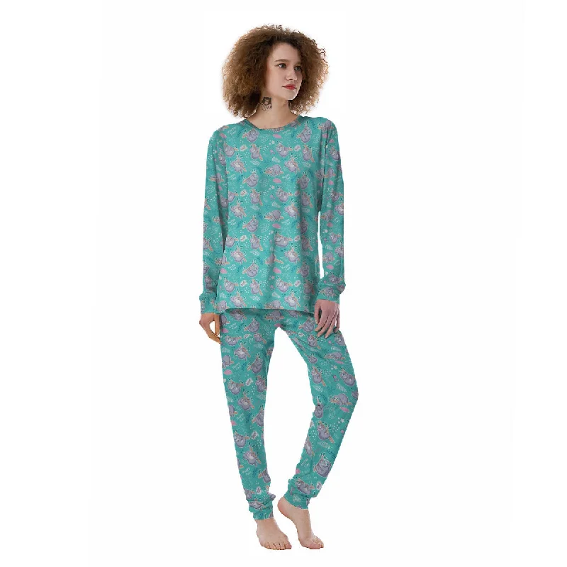 Sloth Cute Print Pattern Women's Pajamas Loungewear pajama sets