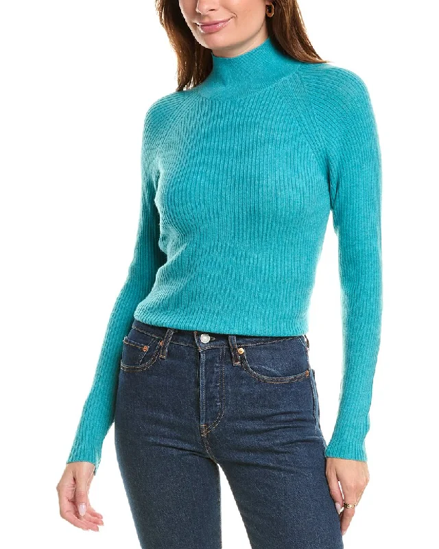 Brodie Cashmere Wool & Cashmere-Blend Skinny Mock Neck Jumper North Face sweaters