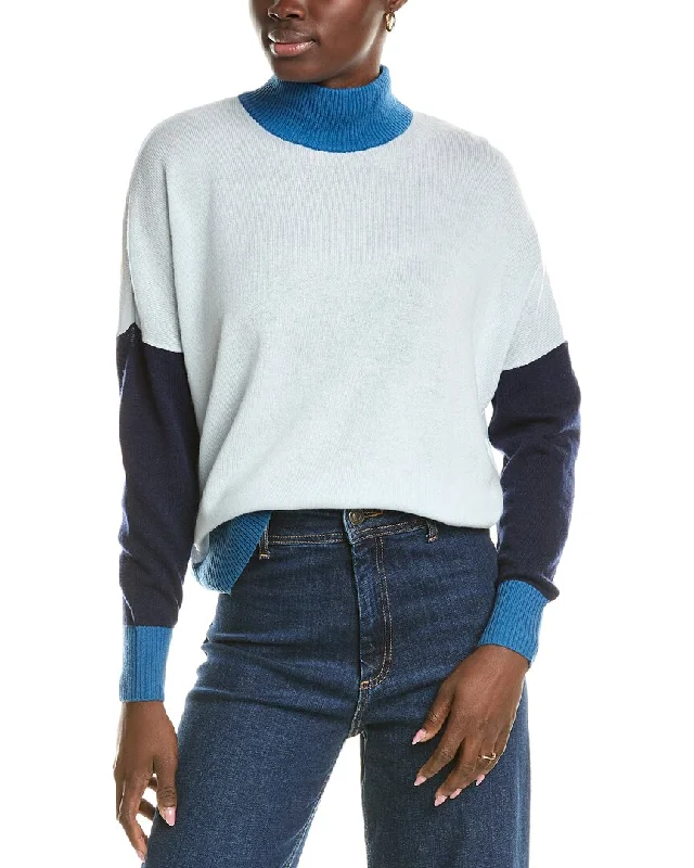 Brodie Cashmere Wool & Cashmere-Blend Color Block Jumper Weekend sweaters