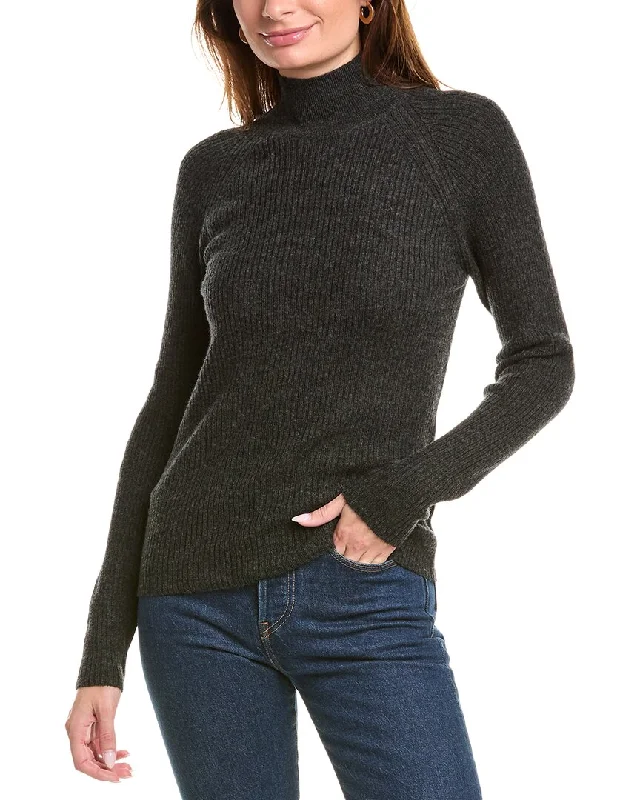 Brodie Cashmere Wool & Cashmere-Blend Skinny Mock Neck Jumper Patagonia sweaters