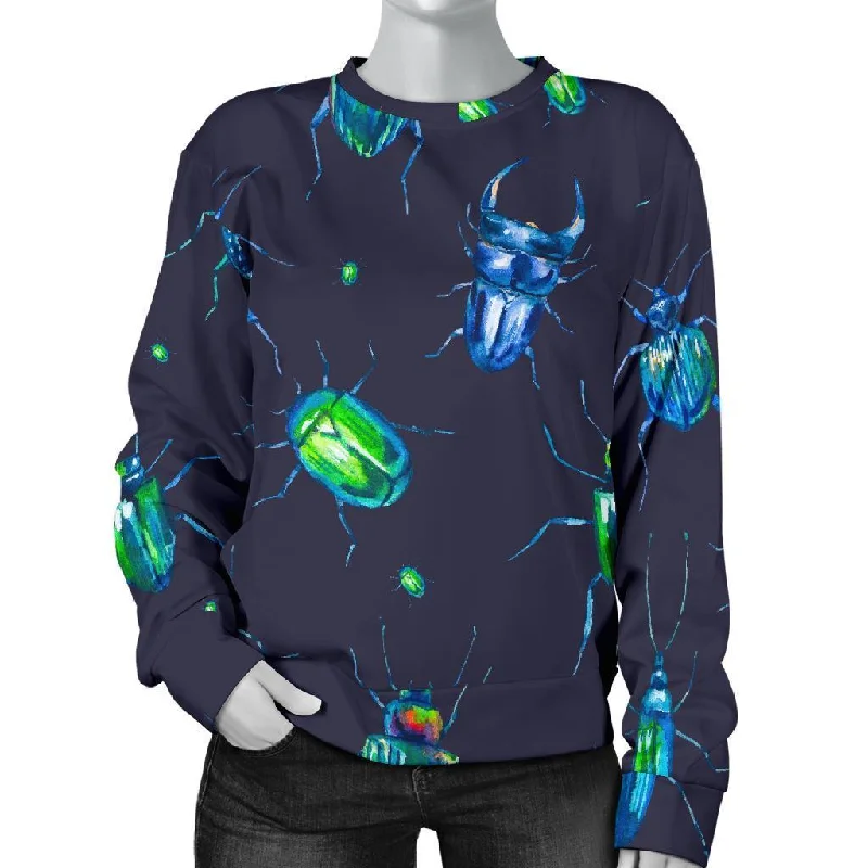 Drawing Bug Pattern Print Women's Sweatshirt North Face sweaters