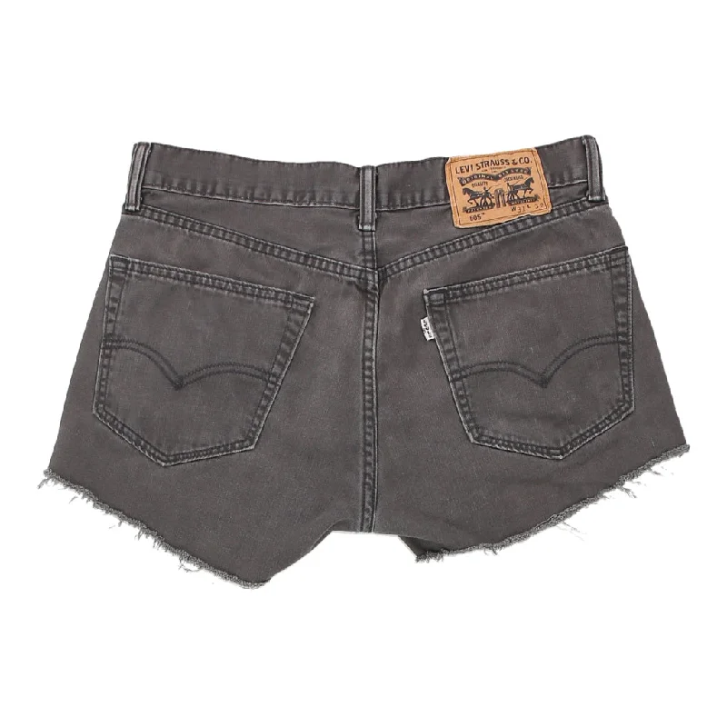 White Tab, 505 Levis Denim Shorts - 32W UK 12 Grey Cotton Comfortable sweaters for all seasons