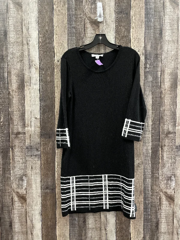 Black & White Dress Casual Midi Cme, Size S Best midi dresses for summer vacation