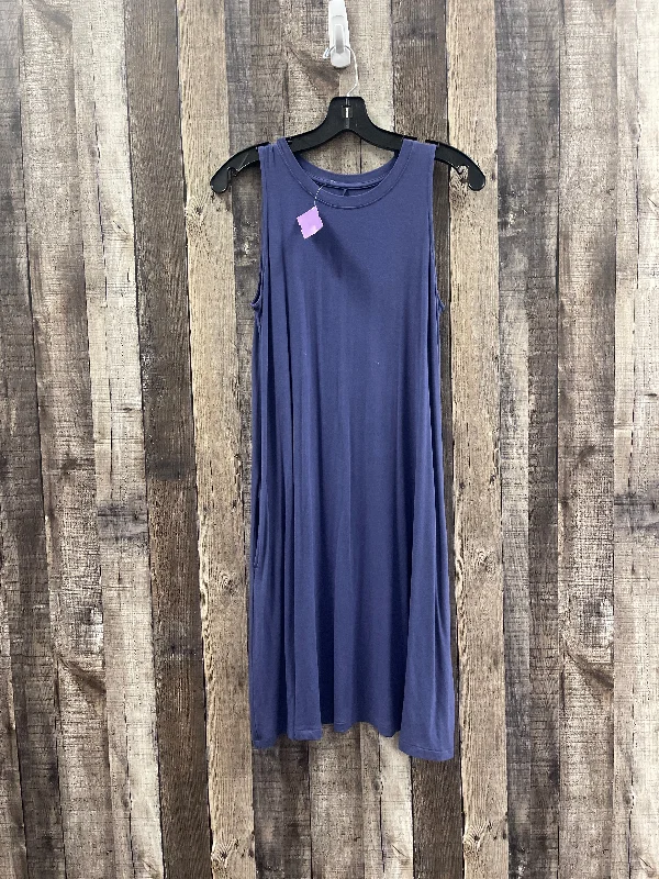 Blue Dress Casual Midi Time And Tru, Size S Women's midi dresses