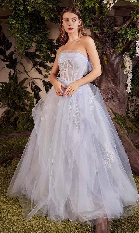 Andrea and Leo - A1050 Strapless Layered Tulle Gown Best party dresses for curvy figures