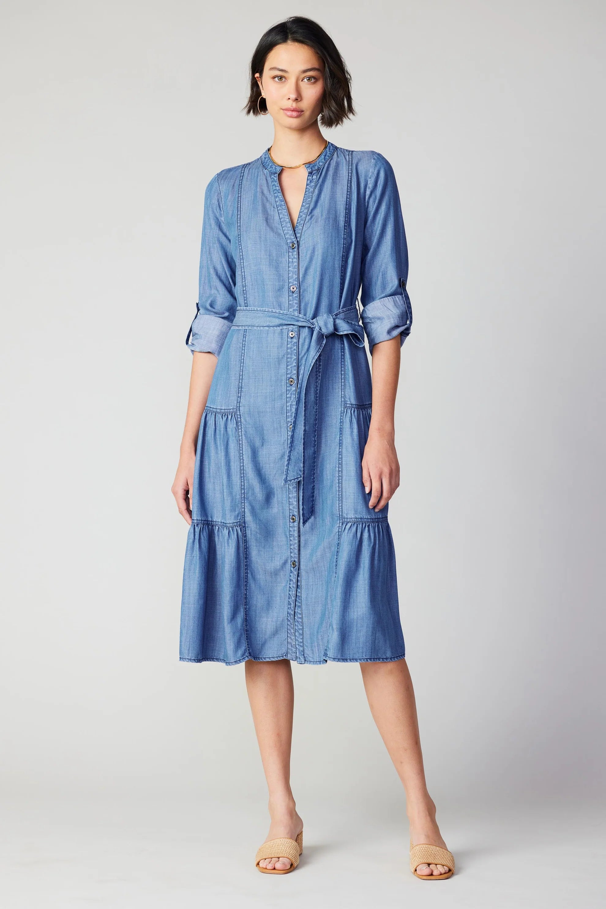 Sally Dress | Chambray Earthy tone unclassified dresses