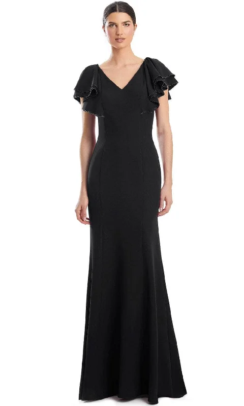 Alexander by Daymor 1968S24 - V-Neck Seamed Evening Dress Lightweight unclassified dresses