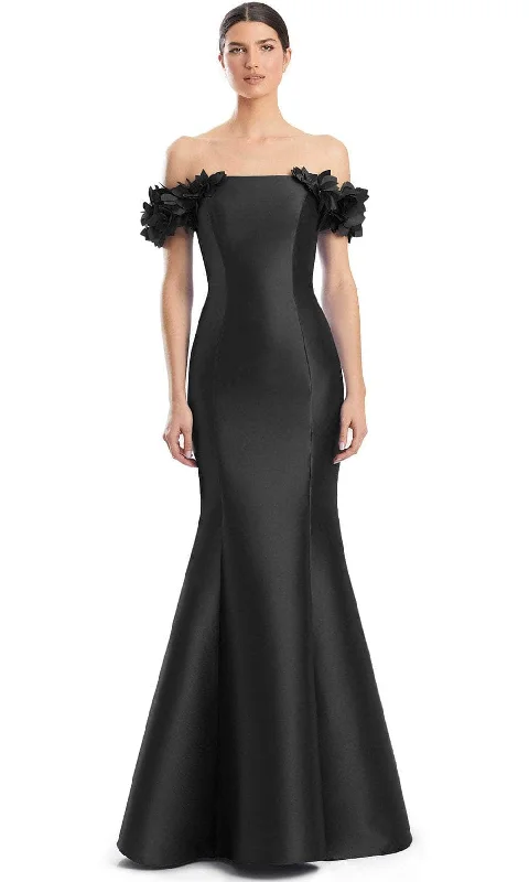 Alexander by Daymor 1991S24 - Off Shoulder Seamed Evening Dress Date night unclassified dresses