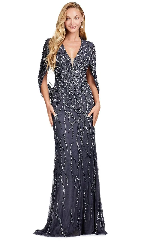 Ashley Lauren 11430 - Fully Beaded V-Neck Evening Gown Unique unclassified dresses