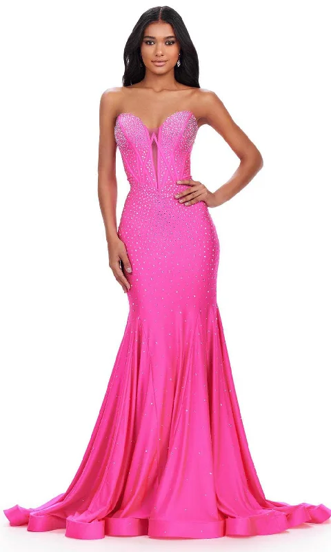 Ashley Lauren 11560 - Strapless Mermaid Evening Gown Plus size unclassified dresses