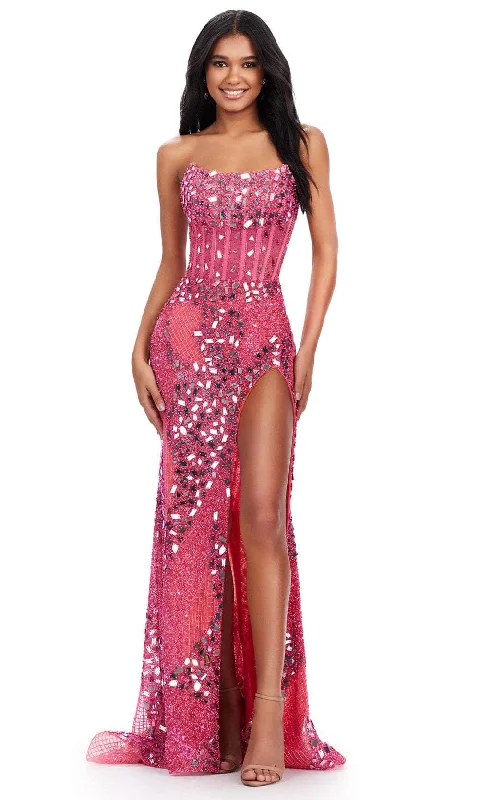 Ashley Lauren 11599 - Strapless Mirror Evening Gown Discounted unclassified dresses