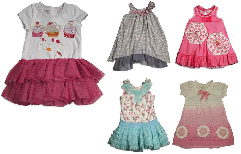 Baby Sara Infant Baby Girls Dresses - 5 Styles Colors Assorted Fabrics, 30657 Party unclassified dresses