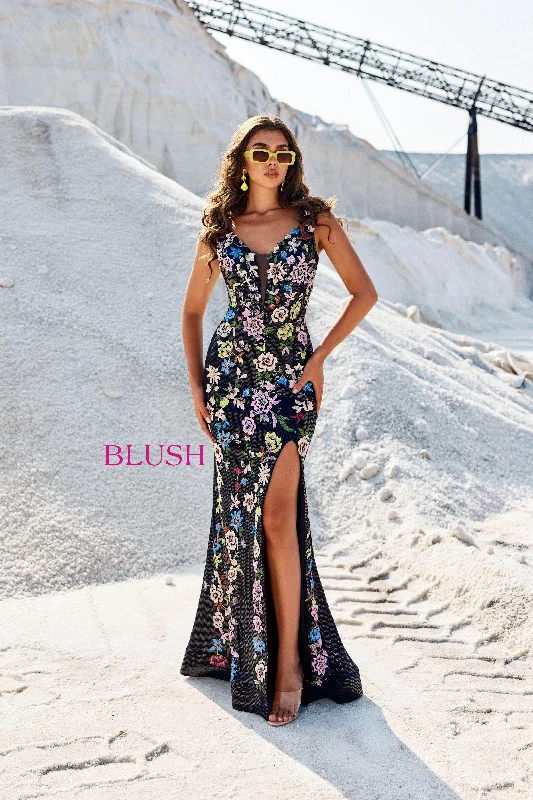 Blush by Alexia Designs 12123 - Sleeveless Embroidered Prom Gown Discounted unclassified dresses