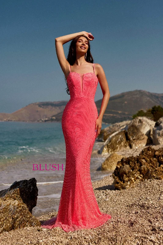 Blush by Alexia Designs 12159 - Beaded Net Sheath Prom Gown Travel unclassified dresses