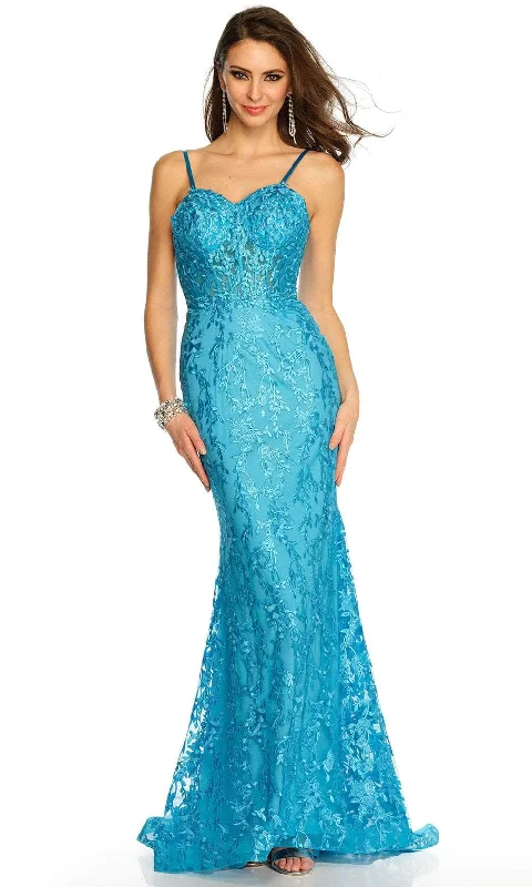 Dave & Johnny 11161 - Sleeveless Tie Back Prom Gown Trendy unclassified dresses