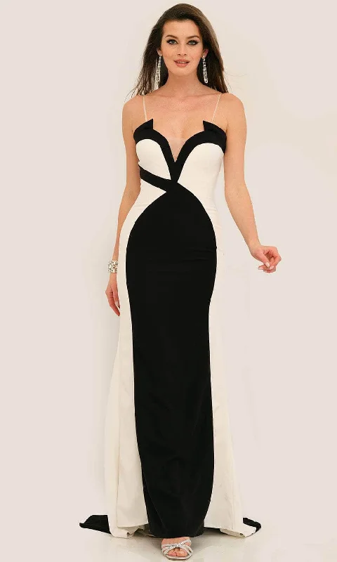 Dave & Johnny 11296 - Two Tone Sheath Prom Gown Chic unclassified dresses