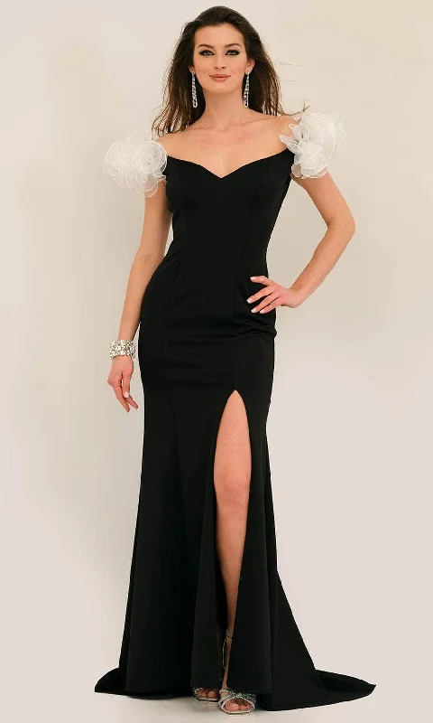 Dave & Johnny 11298 - Plunging V-Back Prom Gown Party unclassified dresses