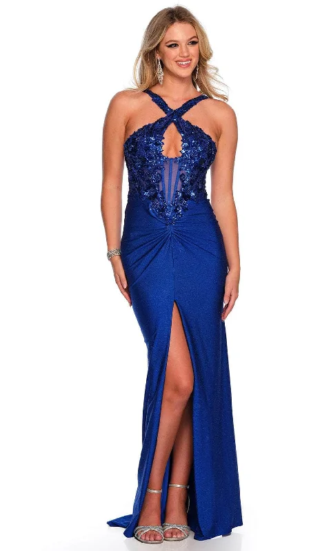 Dave & Johnny 11504 - Corset Sleeveless Gown Designer unclassified dresses