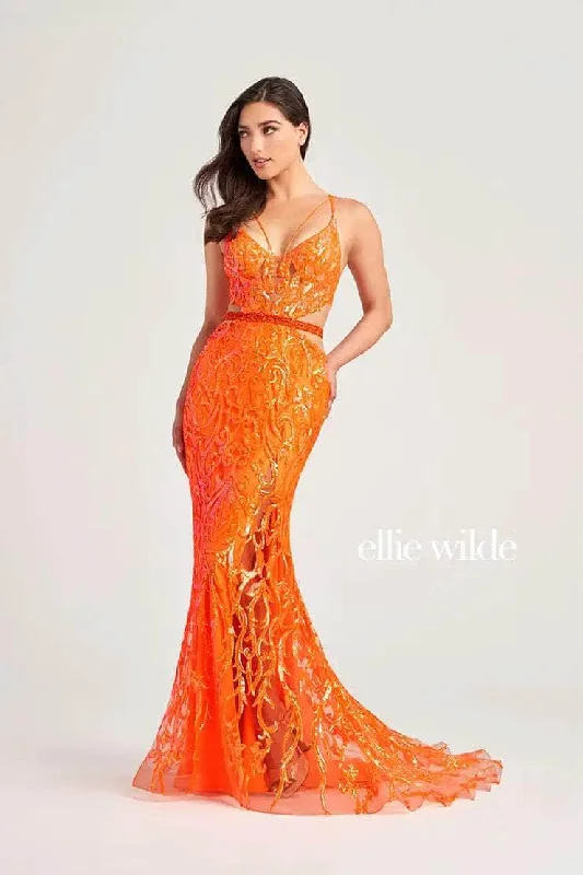 Ellie Wilde EW35007 - Sleeveless Beaded Gown Popular unclassified dresses