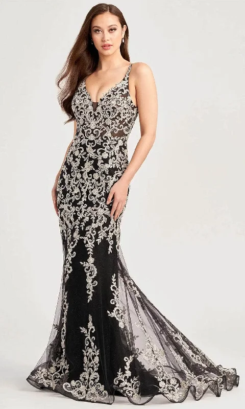 Ellie Wilde EW35071 - Appliques Trumpet Evening Dress Elegant unclassified dresses