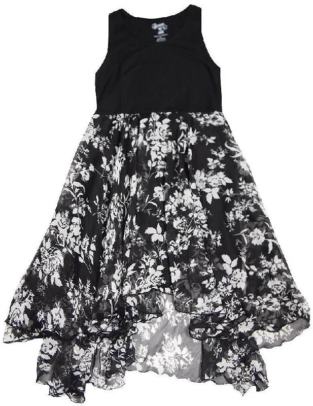 Black White Floral