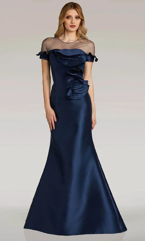 Gia Franco 12315 - Illusion Mikado Evening Dress Silk unclassified dresses