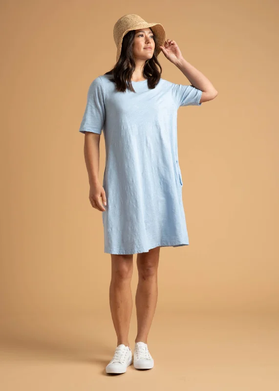 Good Tee Dress - Sky Ruffled unclassified dresses