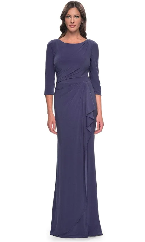 La Femme 30814 - Quarter Sleeve Jersey Evening Dress Short unclassified dresses