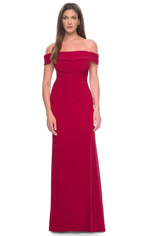 La Femme 31086 - Fitted Off-Shoulder Evening Dress Unique unclassified dresses