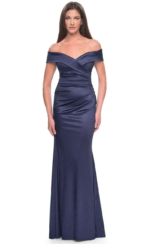 La Femme 31621 - Satin Mermaid Evening Dress Boho unclassified dresses