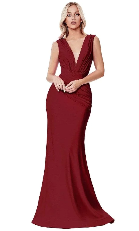 Ladivine CD912 - Ruched Mermaid Evening Dress Club unclassified dresses