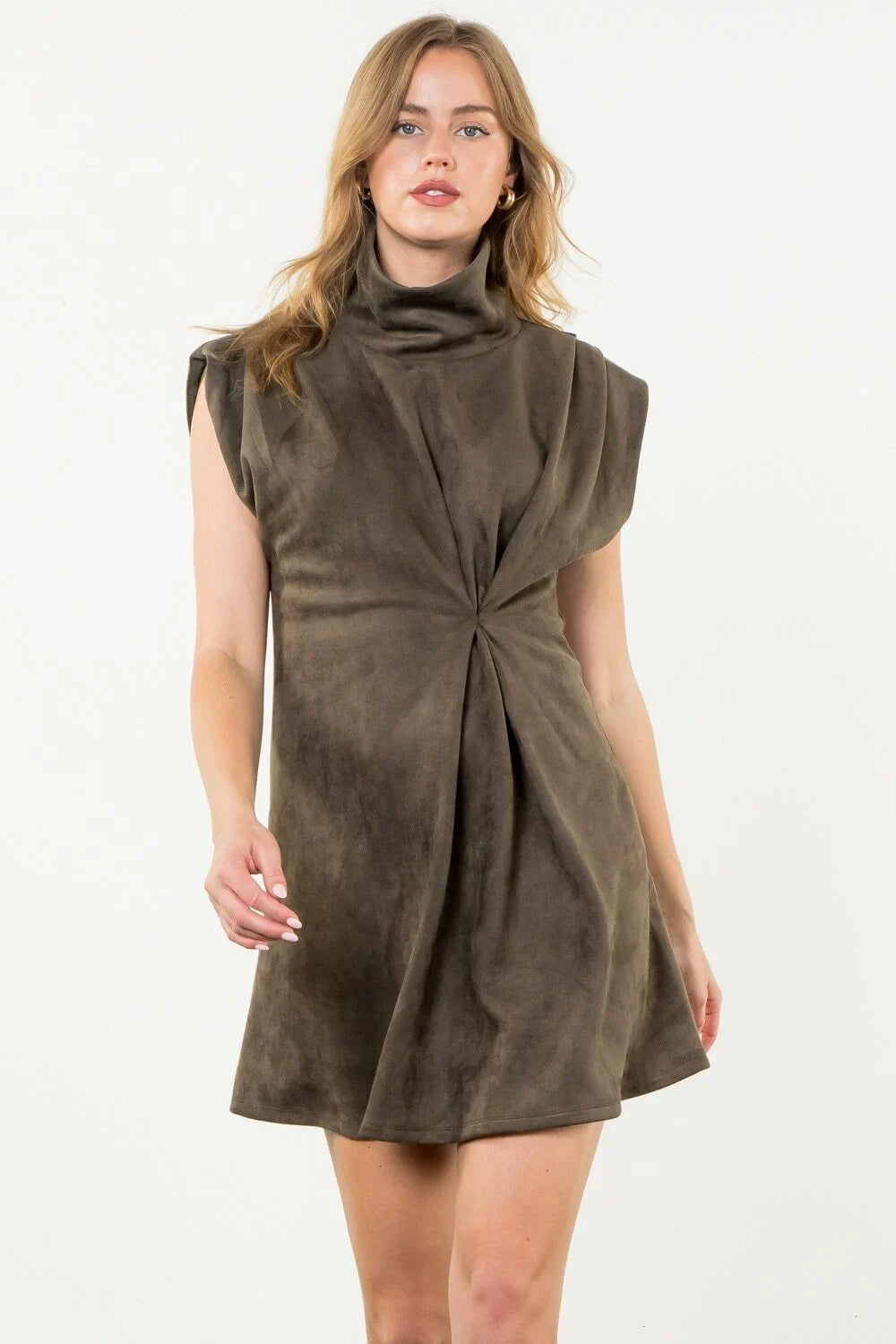 Selina Suede Dress | Olive Sexy unclassified dresses