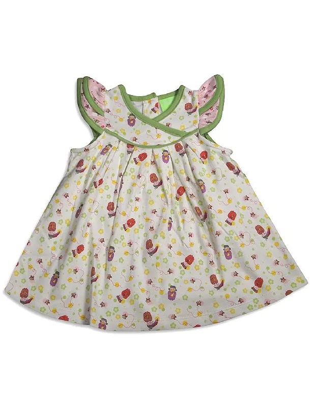 Snopea - Baby Girls Happy Dolls Dress Ruched unclassified dresses