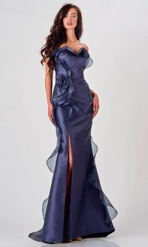 Terani Couture 2111E4743 - Ruffle Mermaid Evening Gown Chiffon unclassified dresses