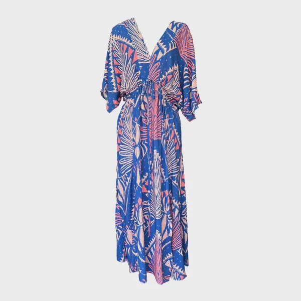 Wanderland Tribal Blue Kaftan Sexy unclassified dresses